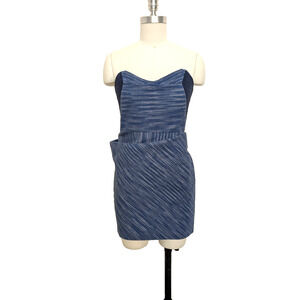 Grey Ant Mini Strapless Denim Dress